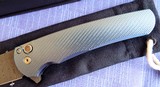 PRO-TECH "MALIBU" 3-D Machined TITANIUM Custom ~ Chad Nichols DAMASCUSPearl Button LockFlipper Knife NIB - 3 of 10