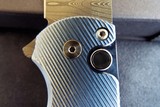 PRO-TECH "MALIBU" 3-D Machined TITANIUM Custom ~ Chad Nichols DAMASCUSPearl Button LockFlipper Knife NIB - 8 of 10