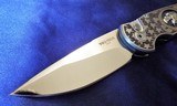 PRO-TECH TR-3 Ultimate Custom Bruce Shaw ENGRAVED 416 steel ~ Hand Ground Mirror Polished ~ Black Pearl Button
NIB - 5 of 13