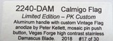 PRO-TECH LIMITED 2240-DAM VINTAGE FLAG CALMIGO CALI-LEGAL AUTO KNIFE, DAMASCUS BLADE (#17 of only 30) - 8 of 8