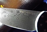PRO-TECH LIMITED 2240-DAM VINTAGE FLAG CALMIGO CALI-LEGAL AUTO KNIFE, DAMASCUS BLADE (#17 of only 30) - 5 of 8
