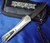 Heretic Knives Custom Manticore X OTF Flamed Titanium DLC
Hand Ground Dagger (2019 Blade Show) Serial #016 NIB - 2 of 10