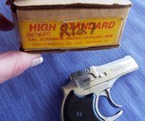 VINTAGE High Standard 22 magnum DERRINGER~ Nickel Excellent Condition 1975 with Early Box - 6 of 12
