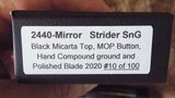 PRO-TECH Mirror Polished Hand Ground Compound
Blade ~ Strider SnG limited run 100 pieces NIB - 7 of 7
