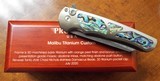 PRO-TECH CUSTOM MALIBU TITANIUM
FLIPPER ~ PAUA ABALONE INLAYS **STUNNING** NIB - 5 of 5