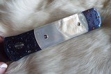 PRO-TECH GODSON Ultimate MOTHER OF PEARL
24k GOLD dots
ITALIAN ENGRAVED TITANIUM & DAMASCUS
**STUNNING** limited - 10 of 10