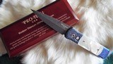 PRO-TECH GODSON Ultimate MOTHER OF PEARL
24k GOLD dots
ITALIAN ENGRAVED TITANIUM & DAMASCUS
**STUNNING** limited - 4 of 10