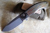 CURTISS CUSTOM KNIVES "AERO" DUAL FLIPPER APOCALYPTIC ANODIZED FINISH SPEAR POINT BLADE - 2 of 11