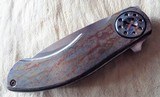 CURTISS CUSTOM KNIVES "AERO" DUAL FLIPPER APOCALYPTIC ANODIZED FINISH SPEAR POINT BLADE - 3 of 11