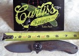 CURTISS CUSTOM KNIVES "AERO" DUAL FLIPPER APOCALYPTIC ANODIZED FINISH SPEAR POINT BLADE - 8 of 11
