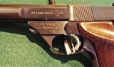 HIGH STANDARD "HAMDEN"
SUPERMATIC TROPHY 5 1/2" 22LR. MILITARY 107 Series
TARGET PISTOL Super Clean!! - 3 of 11