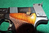 HIGH STANDARD "HAMDEN"
SUPERMATIC TROPHY 5 1/2" 22LR. MILITARY 107 Series
TARGET PISTOL Super Clean!! - 10 of 11