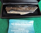 VALLOTTON
CUSTOM
AUTO KNIFE "TACTICAL RAPTOR" NICHOL'S DAMASCUS / CARBON FIBER / TITANIUM / ZIRCONIUM ~ NEW IN BOX! **DEALER** - 13 of 16