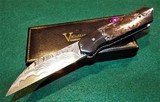 VALLOTTON
CUSTOM
AUTO KNIFE "TACTICAL RAPTOR" NICHOL'S DAMASCUS / CARBON FIBER / TITANIUM / ZIRCONIUM ~ NEW IN BOX! **DEALER** - 2 of 16