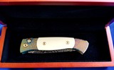 PRO-TECH
BREND 2 CUSTOM
Titanium Custom "Flomascus" frame ~ Ivory Micarta Inlays ~ Nichols Mosaic Damascus Blade. Authorized Dealer - 4 of 6