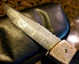 SCALE RELEASECUSTOM AUTO by CJ DEUBEL~ PEARL INLAY / COPPER LINED MICARTA / FILEWORK / DAMASCUS / MOKUME - 5 of 7