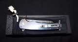 Pro-Tech Malibu 3D Milled Titanium Frame Nichols Damascus Reverse Tanto Plunge Lock Flipper Knife (3.3" Damascus)NIB Authorized Dealer - 3 of 8