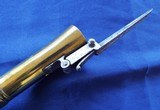 1840's English BOARDING PISTOL with Spring BAYONET
Muzzle loader Huge Bore ENGRAVED - 7 of 13