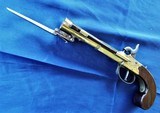 1840's English BOARDING PISTOL with Spring BAYONET
Muzzle loader Huge Bore ENGRAVED - 1 of 13
