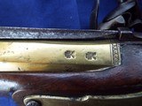 DUNDERDALE MABSON
English BRASS
BOARDING FLINTLOCK
(1700-1817) BLUNDERBUSS Spring activated BAYONET - 11 of 16