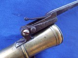 DUNDERDALE MABSON
English BRASS
BOARDING FLINTLOCK
(1700-1817) BLUNDERBUSS Spring activated BAYONET - 9 of 16