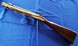DUNDERDALE MABSON
English BRASS
BOARDING FLINTLOCK
(1700-1817) BLUNDERBUSS Spring activated BAYONET - 4 of 16