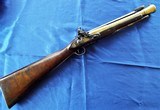 DUNDERDALE MABSON
English BRASS
BOARDING FLINTLOCK
(1700-1817) BLUNDERBUSS Spring activated BAYONET - 1 of 16