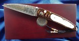 WILLIAM HENRY STUDIO KNIFE ~ Limited Edition #13/50
MODEL B07 HOKUSAI Mokume / Mother Of Pearl /OPALS
with clip case
& display box NIB - 1 of 11