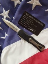 MICROTECH PRE-PRODUCTION PROOF RUN "HERA"OTF KNIFE, SIGNATURE SERIES,STONEWASH BLADE ser. # 109 - 5 of 5