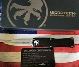 MICROTECH PRE-PRODUCTION PROOF RUN "HERA"OTF KNIFE, SIGNATURE SERIES,STONEWASH BLADE ser. # 109 - 2 of 5