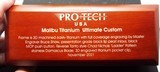PRO-TECH ULTIMATE CUSTOM MALIBU ~ ENGRAVED TITANIUM / BLACK LIP PEARL NIB - 7 of 7