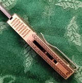 PRO-TECH RUNT 5 Ultimate Custom ~ Fully SHAW ENGRAVED~VEGAS FORGE DAMASCUS ~ BLACK MOP BUTTON NIB - 5 of 9