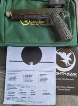 NIGHTHAWK CUSTOM 9mm COMBAT SPECIAL ~THUNDER RANCH MODEL THREADED BARREL, FIBER OPTIC, LEUOPOLD OP-PRO SIGHTMany extras!