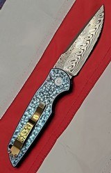 PRO-TECH TR-3 ULTIMATE CUSTOM FULLY ENGRAVED by BRUCE SHAW AMERICAN GOLD EAGLE COIN , DAMASTEEL (PROTO2 of 2) - 2 of 6