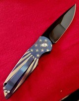 PRO-TECH TR-3 TITANIUM PATRIOTIC ANNODIZED / HAND GROUND MIKE IRIE BLADE BLACK DLC FINISH - 2 of 2