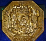 BRASS PLAQUE COMM. BATTLE OF THE BULGE - 1 of 4