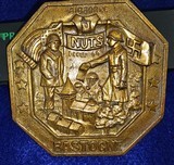 BRASS PLAQUE COMM. BATTLE OF THE BULGE - 2 of 4