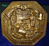 BRASS PLAQUE COMM. BATTLE OF THE BULGE - 3 of 4