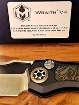 HERETIC KNIVES ** WRAITH V4 PROTOTYPE** SER#002 AUTO
BOWIE MAGNACUT FAT CARBON INLAYS - 4 of 6
