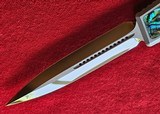 Heretic Knives CUSTOM NYX Stainless OTF with ABALONE INLAY D/A Hand ground Mirror Polish SER# 014 - 5 of 10