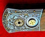 PRO-TECH 2024 ULTIMATE CUSTOM GODSON 006 Italian Engraved Titanium 24k GoldDot inlays Desert Ironwood Damascus Wood box - 2 of 10