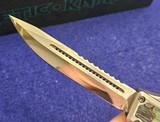 HERETIC KNIVES CUSTOM NYX Stainless/Abalone OTF Mirror Hand Ground - 7 of 8