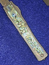 HERETIC KNIVES CUSTOM NYX Stainless/Abalone OTF Mirror Hand Ground - 3 of 8