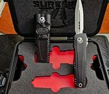 MICROTECH ~ SUREFIRE OTF KNIFE & USB FLASHLIGHT
LUMINARY SET, WATERPROOF CASE, COIN, COA - 4 of 5