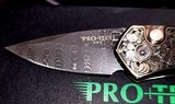 Pro-tech
Ultimate Custom Sprint
Black Lip Pearl , Bruce Shaw engraved, Damascus - 3 of 3