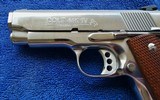 COLTOFFICERS MODEL 45 ACP STNLS SER. 80 HIGH POLISH - Image 3 of 8