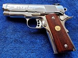 COLTOFFICERS MODEL 45 ACP STNLS SER. 80 HIGH POLISH - Image 1 of 8