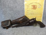 Remington 1858 New Model w/ Original Holster, Ammo Pouch, & Papers