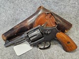 Smith and Wesson Victory Circa 1942-1943 with Leather holster and Military Stamping - 3 of 14