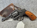Smith and Wesson Victory Circa 1942-1943 with Leather holster and Military Stamping - 2 of 14